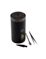 Electronic Incense Burner With Rechargeable Speaker Black v4