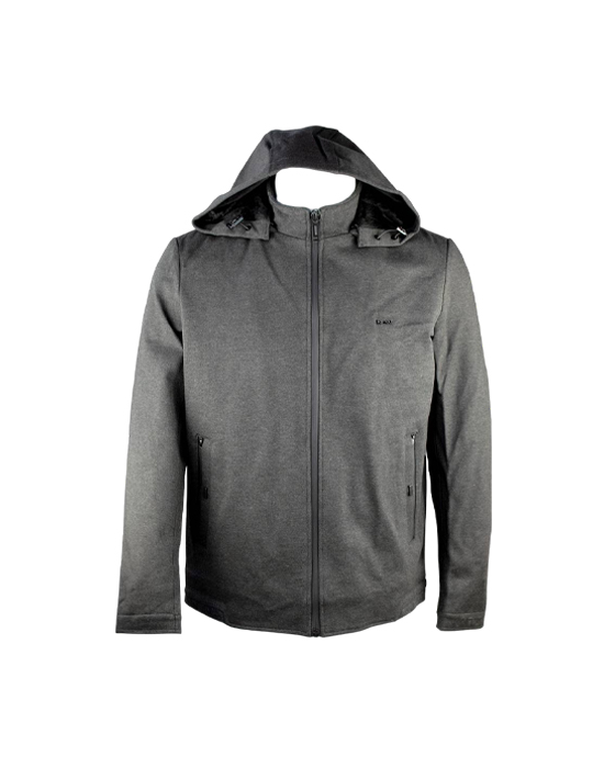 Men's Winter Fur Jacket (Dark Grey) 214007