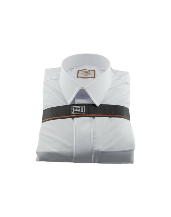 Al Aseel Men's Summer Thobe With Hidden Zipper, Embroidered