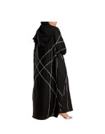 Black Bisht Abaya With Embroidery v2