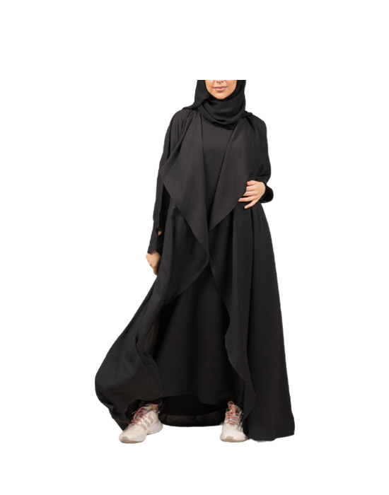 Classic Abaya And Black Outer Dress v1