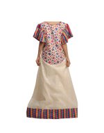 Cotton Jalabiya With Rose Embroidery V2