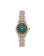 Green Dial Round Women's Watch v1