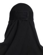 Jewel Niqab With Gold Metal Logo And Sticker v2