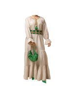 Natural Linen Robe With Belt V1