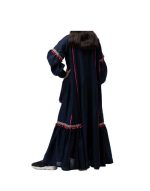 Navy Cotton Abaya At A Special Cost v2