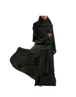 Oil Washed Silk Abaya v1