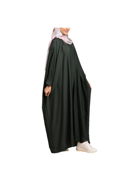 Olive Butterfly Abaya v1