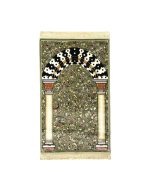 Prayer Rug Luxury Ottoman Mihrab (V1 GREEN)