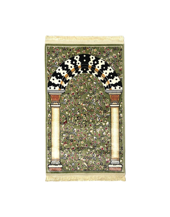 Prayer Rug Luxury Ottoman Mihrab (V1 GREEN)