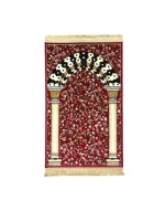 Prayer Rug Luxury Ottoman Mihrab (V1 RED)