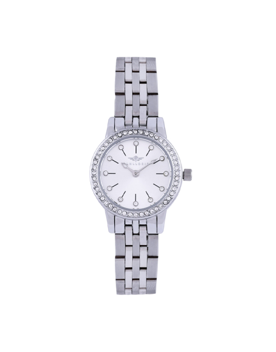 Silver Round Women's Watch v1