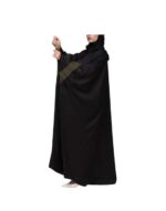 Abaya Bisht With Patterned Sleeves v2