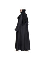 Black Cloche Abaya With Wide Sleeves v2