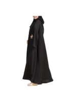 Black Half Cloche Abaya With Bronze Outline v2