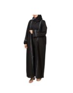 Classic Abaya With Gray Accents v1