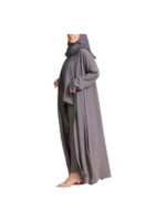Classic CY Grey Abaya With Under Abaya Set v2
