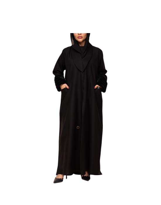 Fur Jacket Abaya v1