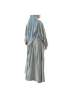Linen Abaya With Pleats 2 v2