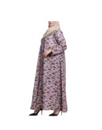 Pink Linen Wrap Jacket Abaya v2